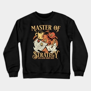 Funny Family Board Night  Game Host Strategy Tabletop Crewneck Sweatshirt